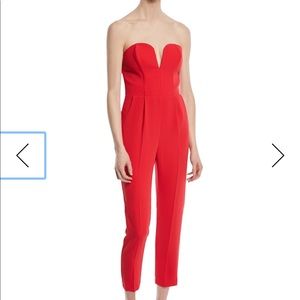 Amanda Uprichard strapless crop jumpsuit